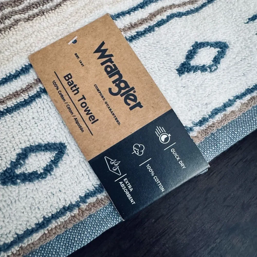 Wrangler Western Aztec Tribal Bath Towel